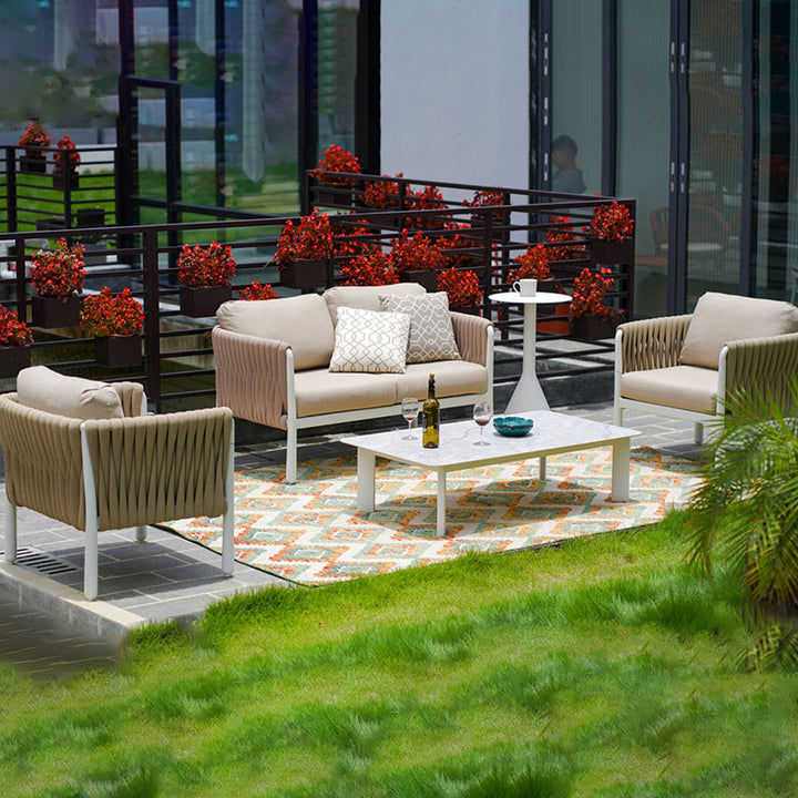 Modern Outdoor Garden Rope Sofa - 1/2/3 Seater For Balcony &amp; Outdoor Patio