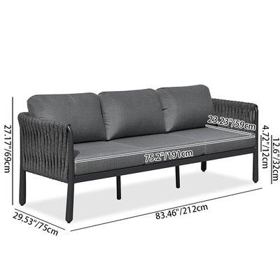 Modern Outdoor Garden Rope Sofa - 1/2/3 Seater For Balcony & Outdoor Patio