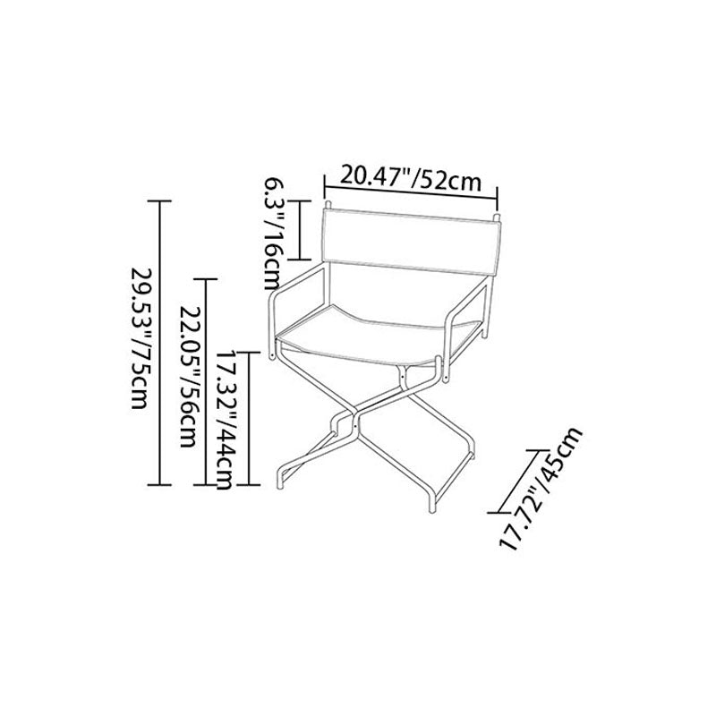 Bohemian Woven Folding Director’s Chair - Handmade Tribal Blanket Fabric & Chrome Frame Accent Chair For Outdoor Patio