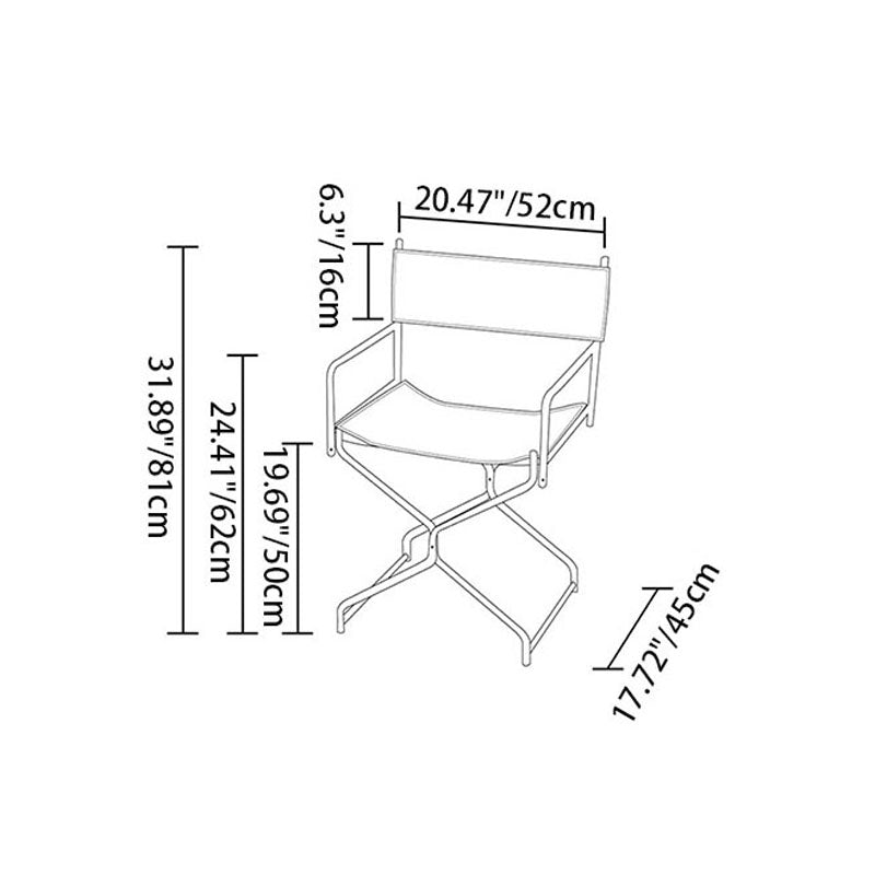 Bohemian Woven Folding Director’s Chair - Handmade Tribal Blanket Fabric & Chrome Frame Accent Chair For Outdoor Patio