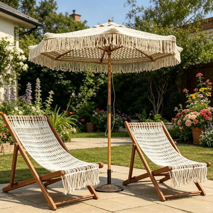 Modern Minimalist Merbau Wood Oxford Fabric Cotton-linen Blend Rectangular Folding Lounge Chair Recliner With 3-Position Adjustable Backrest For Outdoor Garden