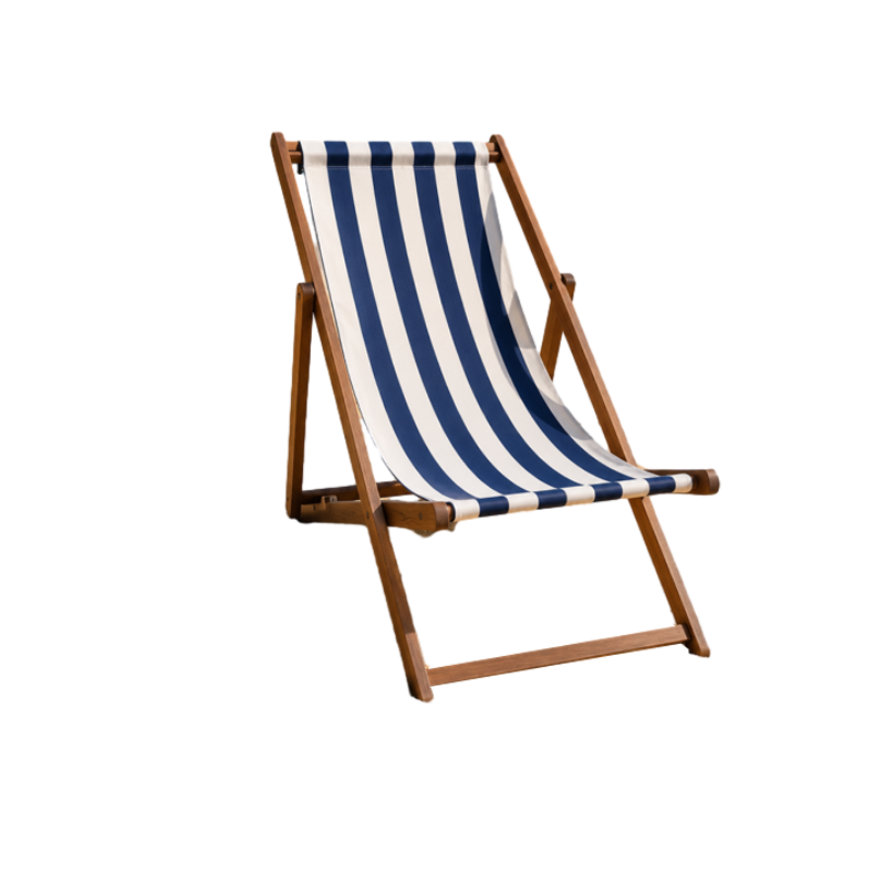 Moderner minimalistischer klappbarer Liegestuhl aus Merbau-Holz mit Oxford-Gewebe und Baumwoll-Leinen-Mischung, rechteckig, mit 3-fach verstellbarer Rückenlehne für den Outdoor-Gartenbereich 