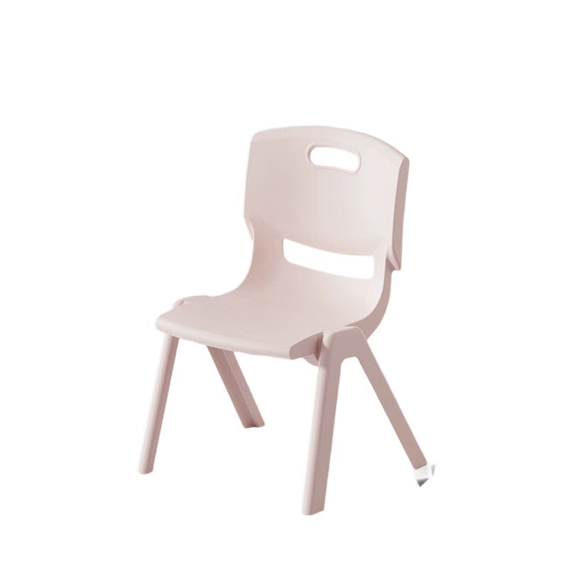 Contemporary Scandinavian Square PP Stackable Backrest Kids Low Stool For Living Room