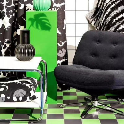 Contemporary Scandinavian Square Corduroy Carbon Steel Backrest 360° Rotation Accent Chair For Living Room