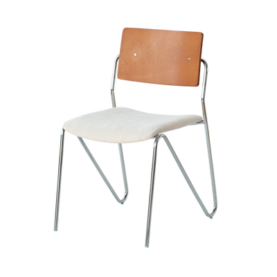 Contemporary Scandinavian Square Multi-layer Solid Wood Panel Electroplated Iron Chenille Fabric Backrest Armrests Dining Chair For Dining Room