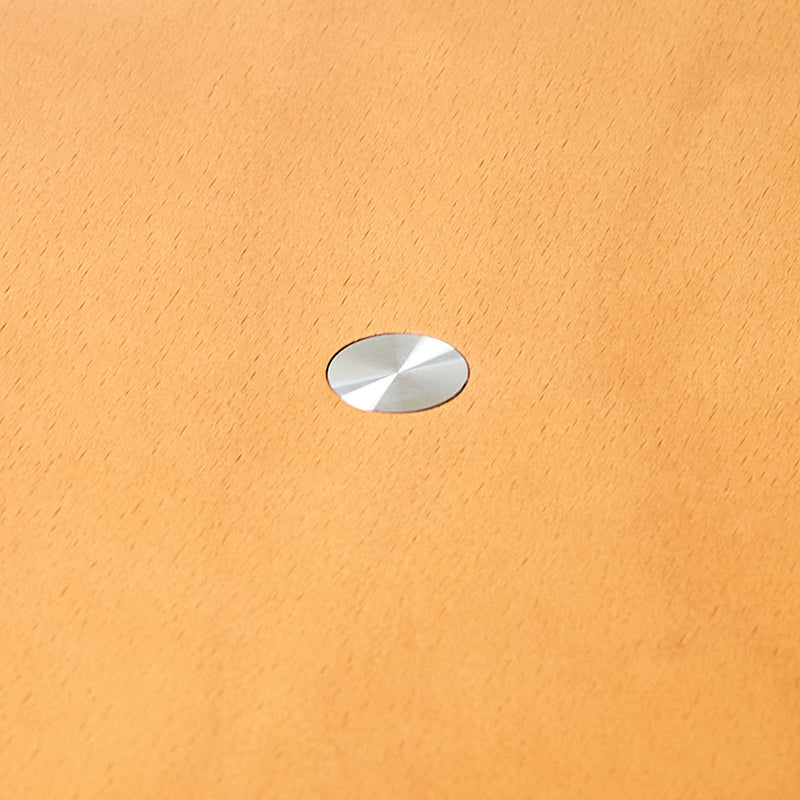 Contemporary Scandinavian Square Multi-layer Solid Wood Panel Electroplated Iron Backrest Dining Chair For Dining Room