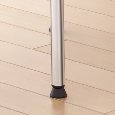 Contemporary Retro Square Multi-layer Solid Wood Panel Fabric Stainless Steel Backrest Dining Chair For Dining Room