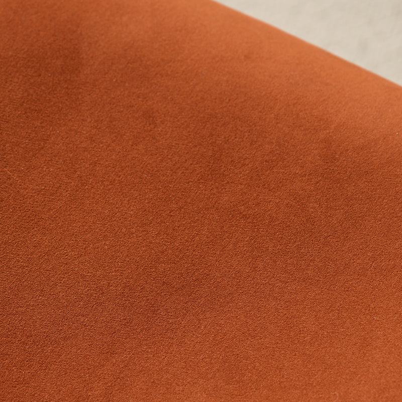 Contemporary Retro Square Multi-layer Solid Wood Panel Fabric Electroplated Iron Backrest Dining Chair For Dining Room