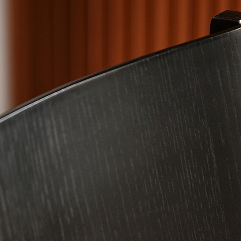 Contemporary Retro Square Multi-layer Solid Wood Panel Fabric Electroplated Iron Backrest Dining Chair For Dining Room