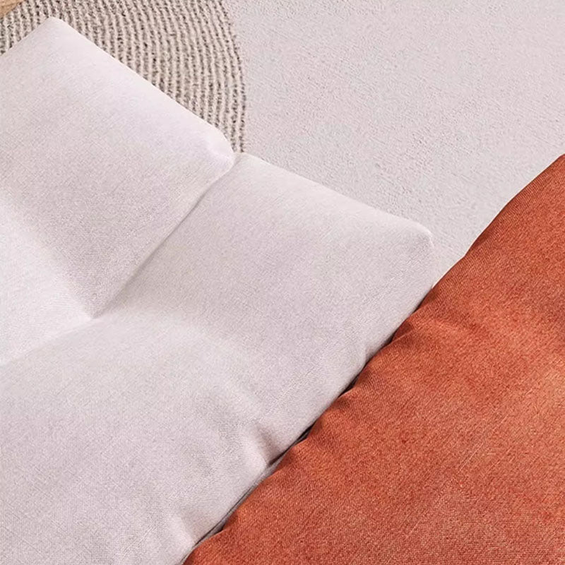 Modern Minimalist Rectangular Fabric Pine Solid Wood Foldable Kids Footstool For Living Room