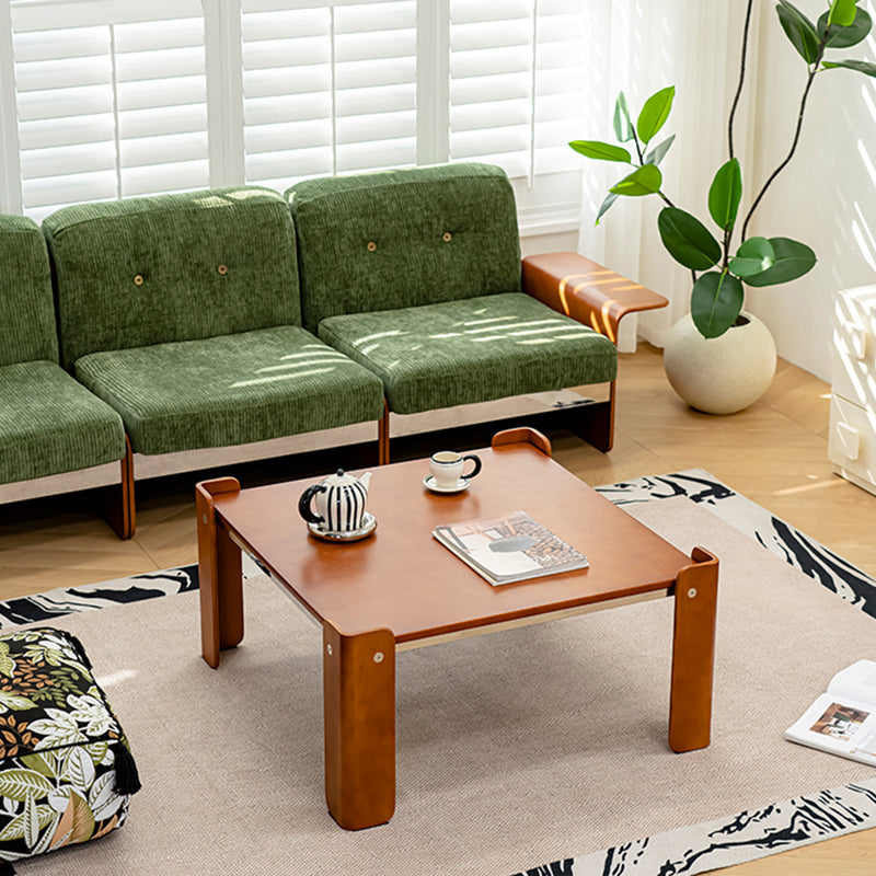 Traditional Vintage Square Vintage Green Multi-layer Solid Wood Panel Iron Stainless Steel Fabric Backrest Armrest Sofa For Living Room