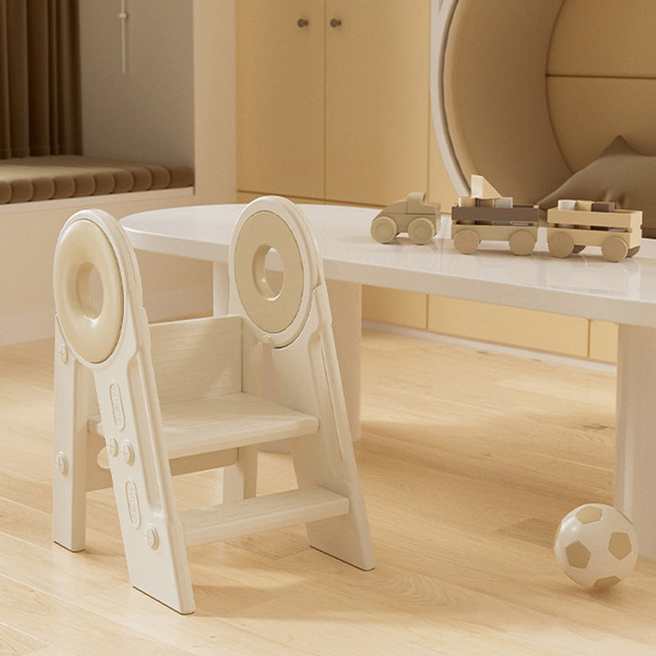 Taburete plegable para niños de 3 pasos de HDPE rectangular contemporáneo escandinavo para dormitorio y sala de estar 