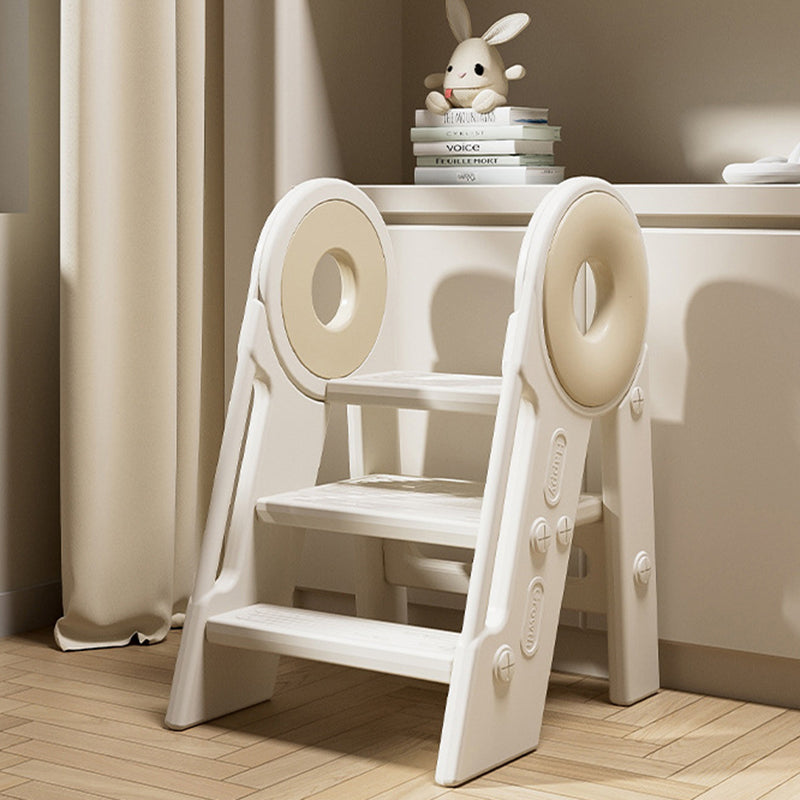 Taburete plegable para niños de 3 pasos de HDPE rectangular contemporáneo escandinavo para dormitorio y sala de estar 