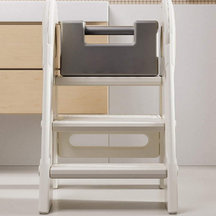 Taburete plegable para niños de 3 pasos de HDPE rectangular contemporáneo escandinavo para dormitorio y sala de estar 