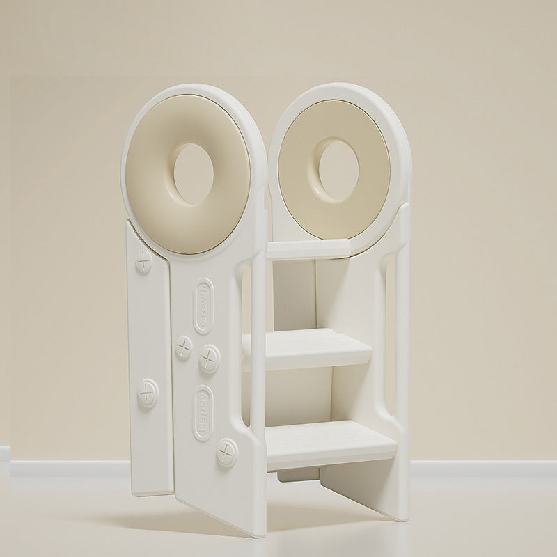 Taburete plegable para niños de 3 pasos de HDPE rectangular contemporáneo escandinavo para dormitorio y sala de estar 