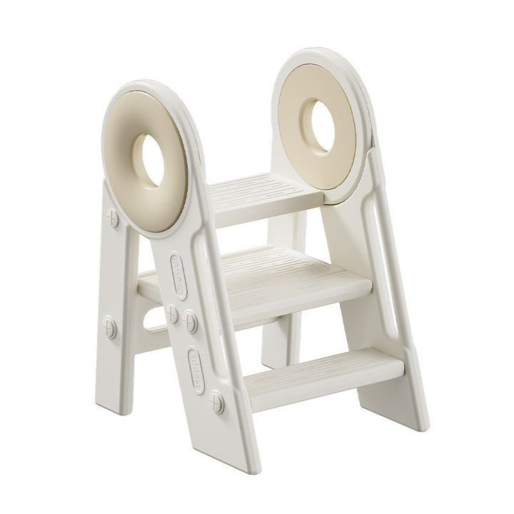 Taburete plegable para niños de 3 pasos de HDPE rectangular contemporáneo escandinavo para dormitorio y sala de estar 