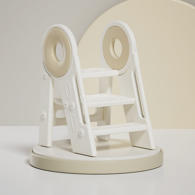 Taburete plegable para niños de 3 pasos de HDPE rectangular contemporáneo escandinavo para dormitorio y sala de estar 