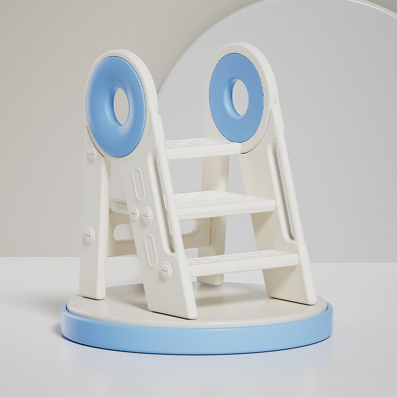 Taburete plegable para niños de 3 pasos de HDPE rectangular contemporáneo escandinavo para dormitorio y sala de estar 