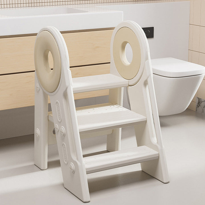 Taburete plegable para niños de 3 pasos de HDPE rectangular contemporáneo escandinavo para dormitorio y sala de estar 