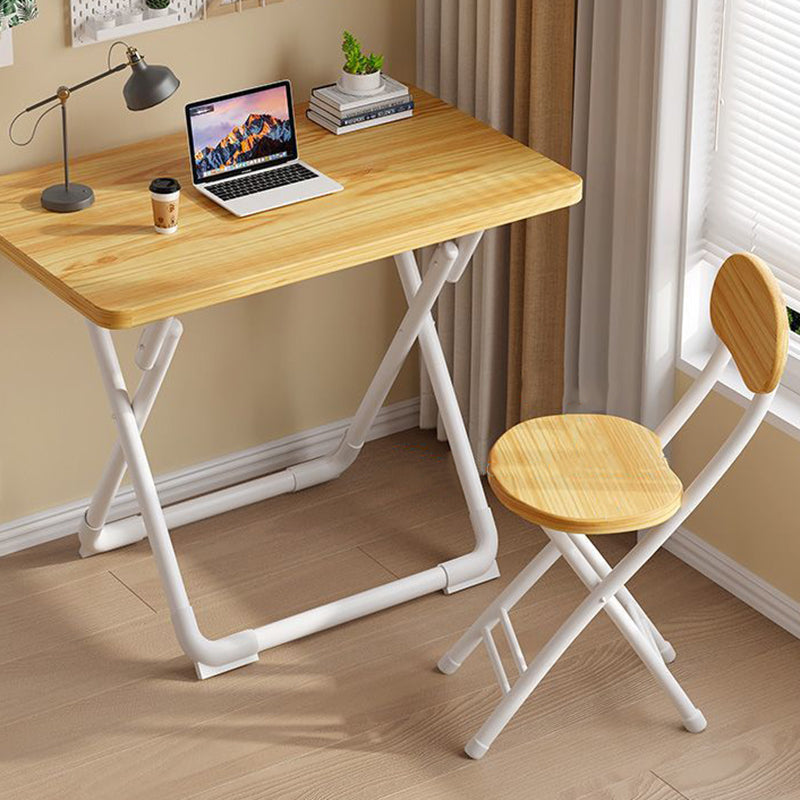 Moderner minimalistischer runder MDF-Eisen-Klappstuhl für das Wohnzimmer 