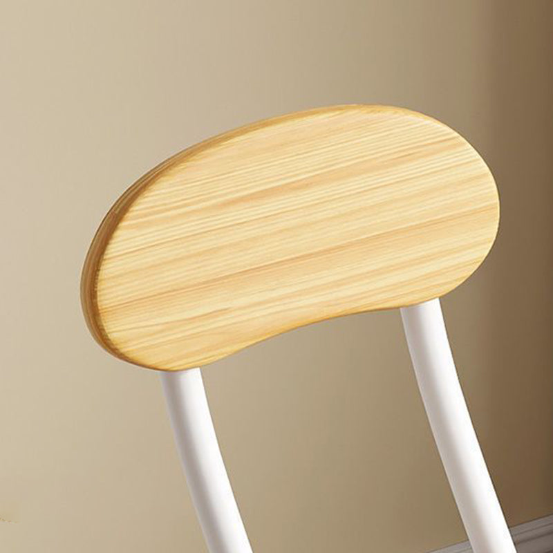 Moderner minimalistischer runder MDF-Eisen-Klappstuhl für das Wohnzimmer 