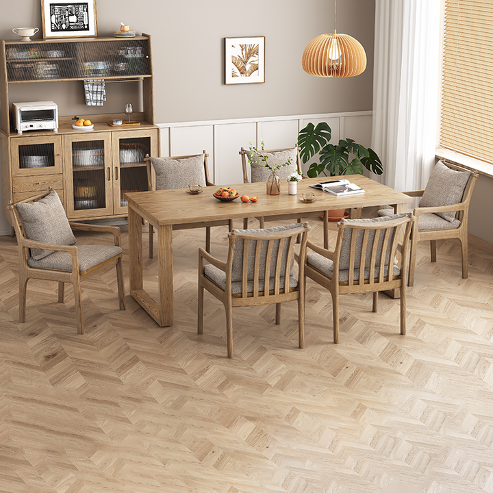 North American White Ash - Contemporary Scandinavian Solid Wood Chair: Sturdy Armrest &amp; Backrest Dining Chair For Dining Room
