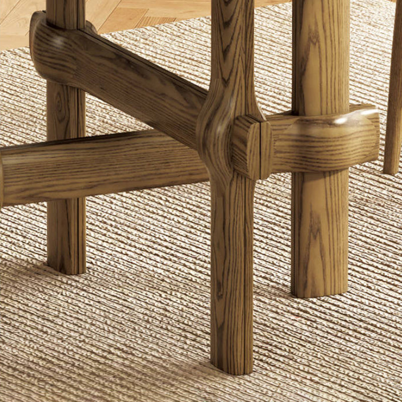 Frêne blanc nord-américain - Chaise contemporaine scandinave en bois massif : chaise de salle à manger ergonomique avec dossier légèrement incliné pour salle à manger 