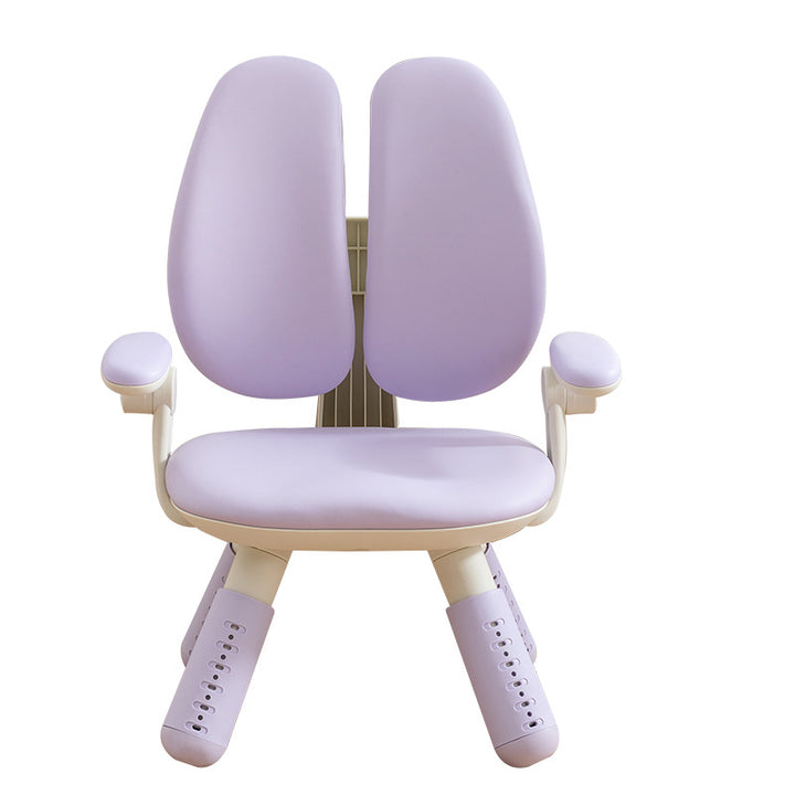 Contemporary Creative Square PU Leather PP Height-Adjustable Backrest Armrest Kids Chair For Living Room &amp; Bedroom
