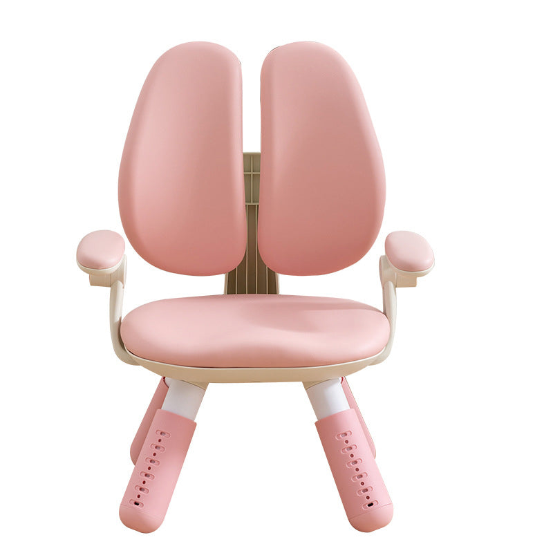 Contemporary Creative Square PU Leather PP Height-Adjustable Backrest Armrest Kids Chair For Living Room &amp; Bedroom
