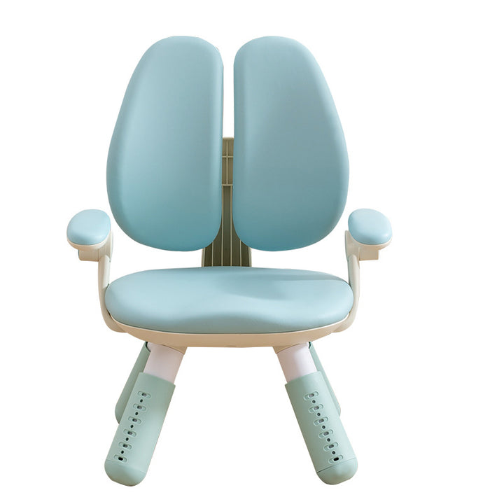 Contemporary Creative Square PU Leather PP Height-Adjustable Backrest Armrest Kids Chair For Living Room &amp; Bedroom