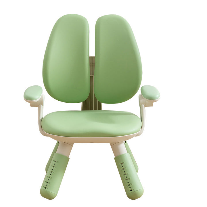 Contemporary Creative Square PU Leather PP Height-Adjustable Backrest Armrest Kids Chair For Living Room &amp; Bedroom