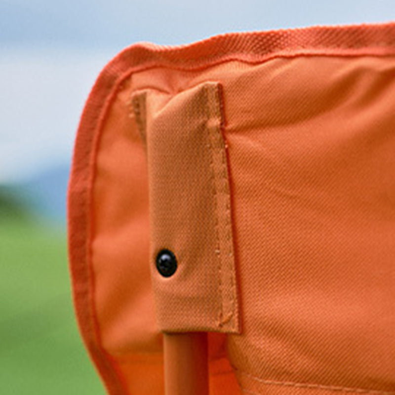 Moderner minimalistischer rechteckiger Campingstuhl aus Kohlenstoffstahl und Oxford-Gewebe mit faltbarer Rückenlehne für den Außenbereich 