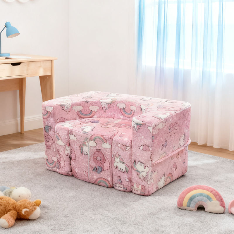 Zeitgenössisches Kreatives Frei Kombinierbares Sofa: Rechteckige Komprimierbare Rückenlehne Armlehne Kindersofa Für Wohnzimmer 