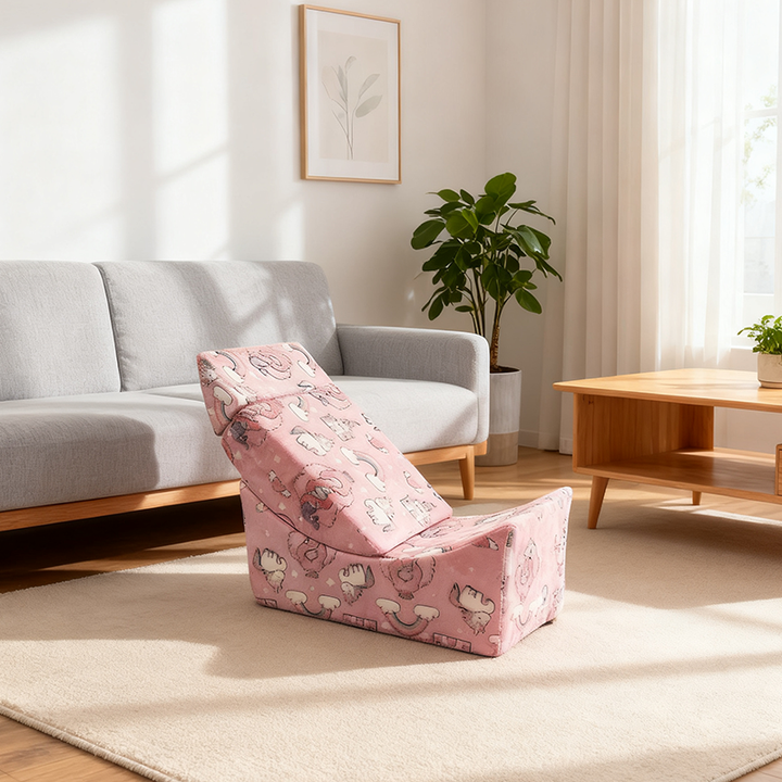 Contemporary Creative Rectangular Kids Sofa: Freely Combinable Compressible - Backrest Lounge Chair For Living Room