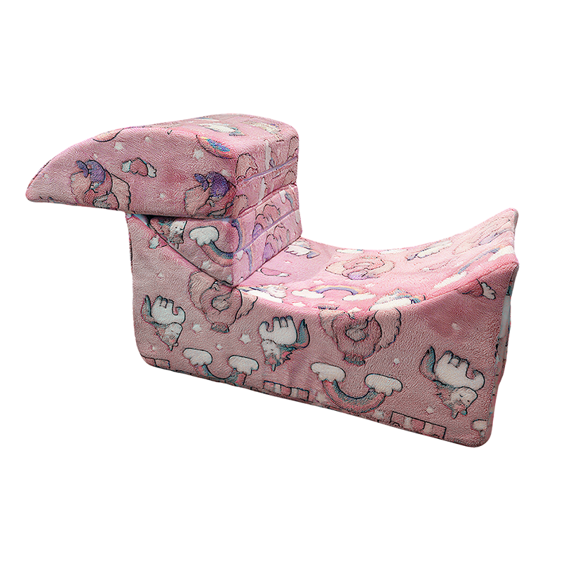 Contemporary Creative Rectangular Kids Sofa: Freely Combinable Compressible - Backrest Lounge Chair For Living Room