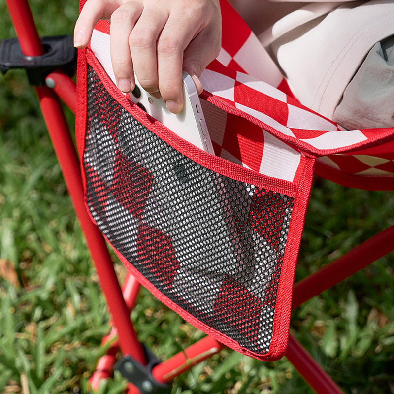 Modern Minimalist Rectangular Oxford Fabric Carbon Steel Backrest Foldable Camping Chair For Outdoor