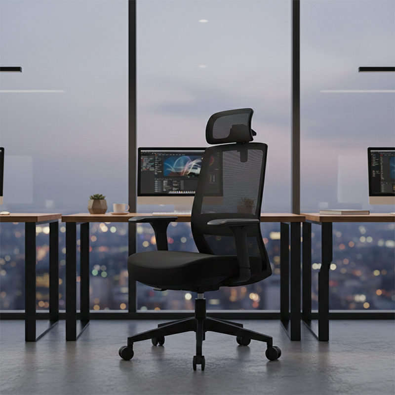 Modern Minimalist Ergonomic Desk Chair - High-Back Mesh Gaming Chair: Adjustable Headrest And Armrest For Home Office