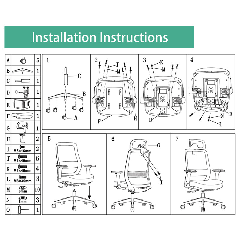 Modern Minimalist Ergonomic Desk Chair - High-Back Mesh Gaming Chair: Adjustable Headrest And Armrest For Home Office