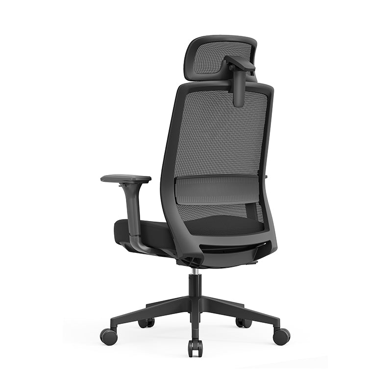 Modern Minimalist Ergonomic Desk Chair - High-Back Mesh Gaming Chair: Adjustable Headrest And Armrest For Home Office