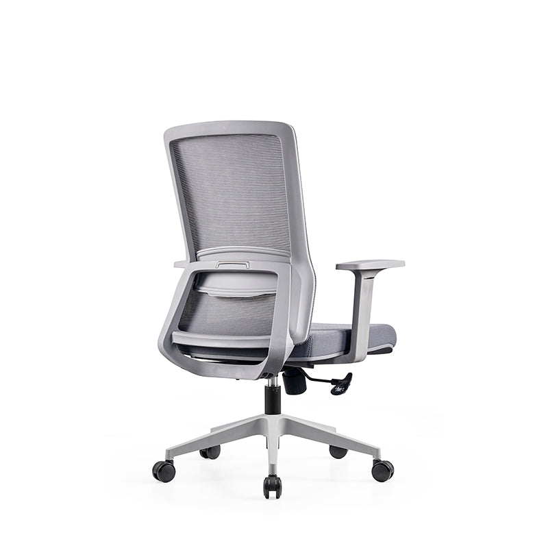 Modern Minimalist Mid-Back Mesh Desk Chair: Ergonomic Design - Swivel Height-Adjustable Gaming Chair For Home Office