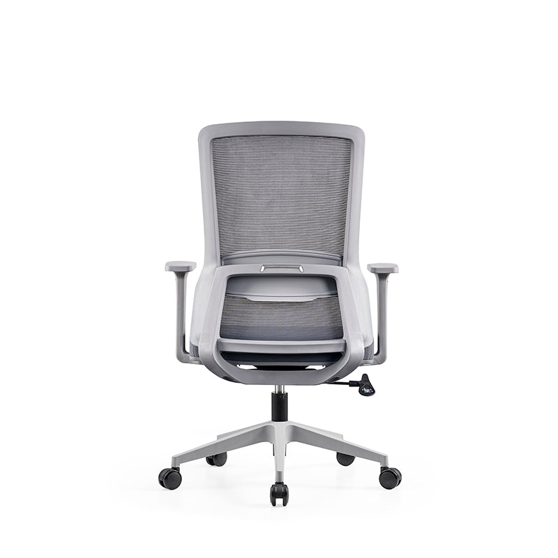 Modern Minimalist Mid-Back Mesh Desk Chair: Ergonomic Design - Swivel Height-Adjustable Gaming Chair For Home Office