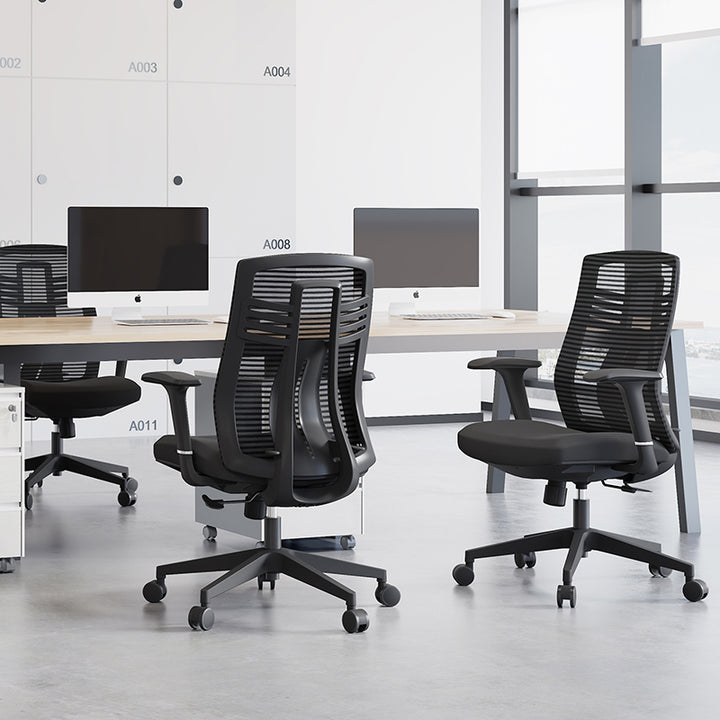 Modern Minimalist Swivel Mesh Desk Chair: Backrest & Armrests - Ergonomic Gaming Chair For Home Office