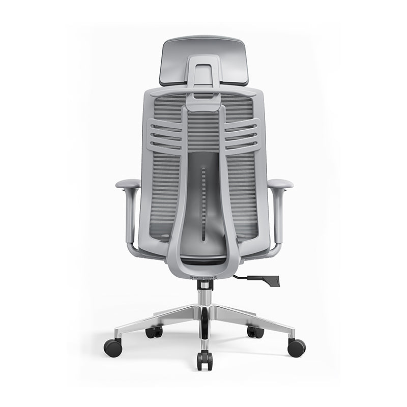 Moderner minimalistischer ergonomischer Schreibtischstuhl mit hoher Rückenlehne: 4D-Armlehnen - Gaming-Stuhl mit verstellbarer Lendenwirbelstütze fürs Homeoffice 