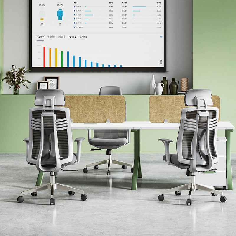Moderner minimalistischer ergonomischer Schreibtischstuhl mit hoher Rückenlehne: 4D-Armlehnen - Gaming-Stuhl mit verstellbarer Lendenwirbelstütze fürs Homeoffice 