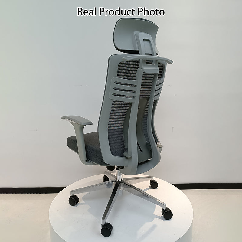 Moderner minimalistischer ergonomischer Schreibtischstuhl mit hoher Rückenlehne: 4D-Armlehnen - Gaming-Stuhl mit verstellbarer Lendenwirbelstütze fürs Homeoffice 