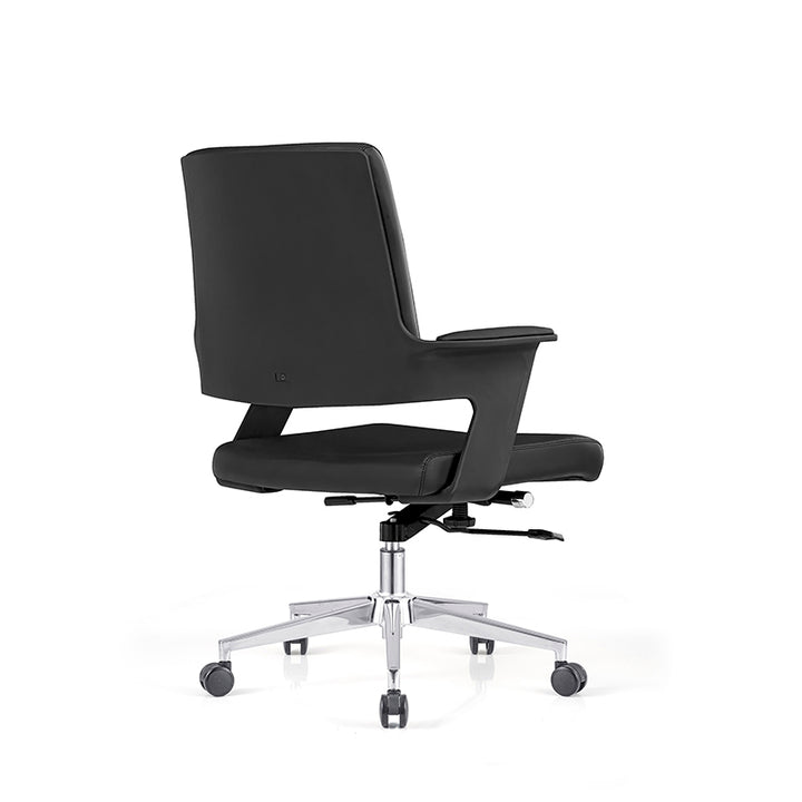 Modern Minimalist Mid-Back Desk Chair: Highly Resilient Comfortable Seat - Ergonomic Office Chair For Home Office