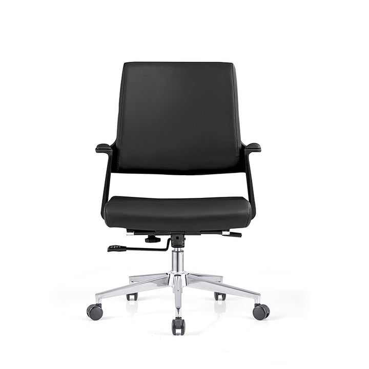 Modern Minimalist Mid-Back Desk Chair: Highly Resilient Comfortable Seat - Ergonomic Office Chair For Home Office