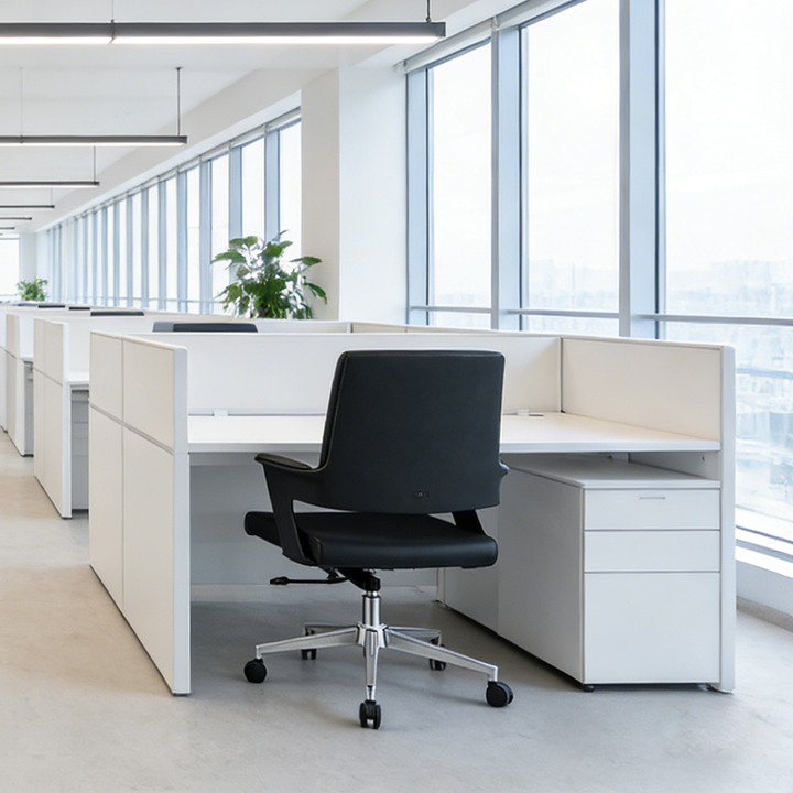 Modern Minimalist Mid-Back Desk Chair: Highly Resilient Comfortable Seat - Ergonomic Office Chair For Home Office