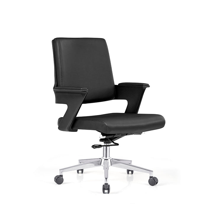 Modern Minimalist Mid-Back Desk Chair: Highly Resilient Comfortable Seat - Ergonomic Office Chair For Home Office