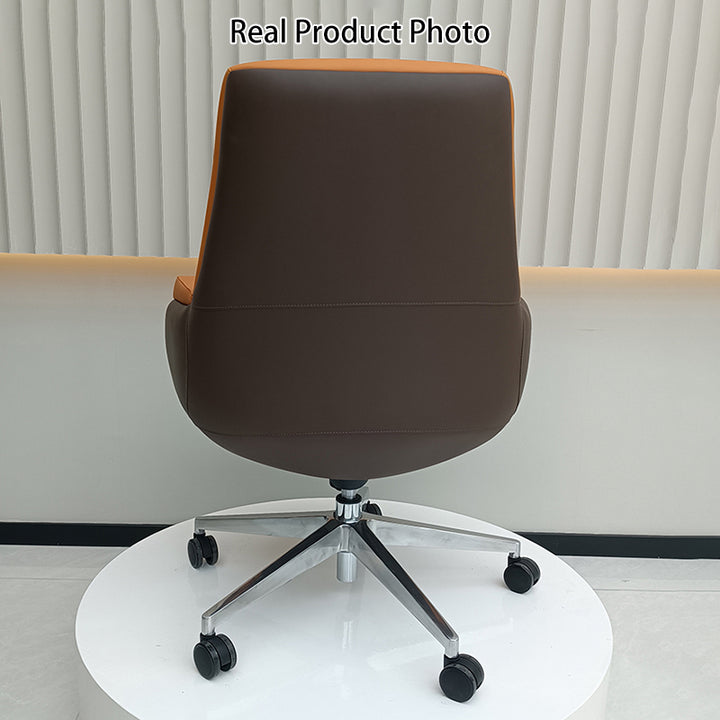Modern Minimalist Mid-Back Office Chair: Ergonomic Design - Silent-Castor Desk Chair For Home Office